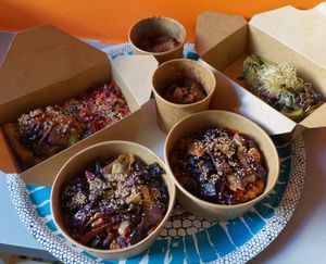 Risotto + Tiramisu + Vegetable Roll + Ricotta/Broccoli Tart at Carmen Ragosta in Paris