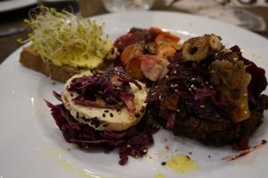 Quinoa/Beans Burger at Carmen Ragosta in Paris