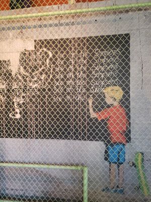 A bonus....a Banksy in the bar! at Habana Outpost in New Orleans