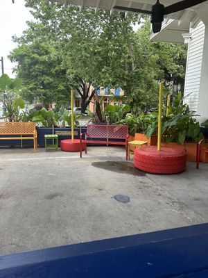Outside patio…. Absolutely beautiful….💜  at Habana Outpost in New Orleans