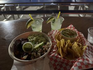 Vegan bowl and Mojitos   at Habana Outpost in New Orleans