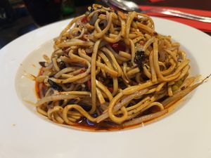 cold sichuan style noodles  at Sichuan Restaurant in Amsterdam