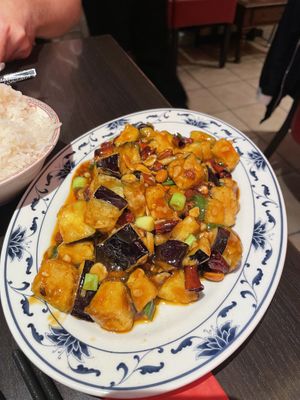 Kung Pao aubergine   at Sichuan Restaurant in Amsterdam