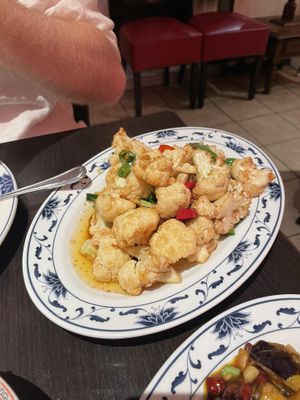 Spicy cauliflower   at Sichuan Restaurant in Amsterdam
