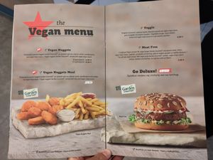 Menu as of Oct 2023 at Goody's Burger House in Evinochori