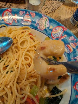 Shrimp #Veganuary at L'Osteria - Köln Hahnenstraße in Cologne