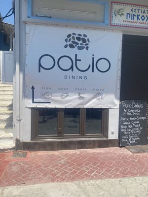   at Patio Dining in Vasiliki