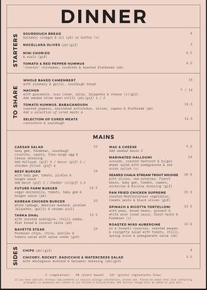 Roasted Miso Aubergine, the Chicory Salad and Tarka Dahl are all vegan at George Street Social in Oxford