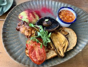 Vegan Full English  at Perch on Worthing Pier in Worthing