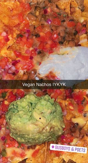 Vegan nachos  #Veganuary at Busboys and Poets - Shirlington in Arlington
