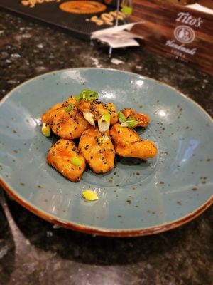 Korean "chicken" bites at Busboys and Poets - Shirlington in Arlington