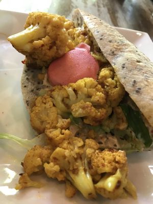 Roasted cauliflower sandwich  at Busboys and Poets - Shirlington in Arlington