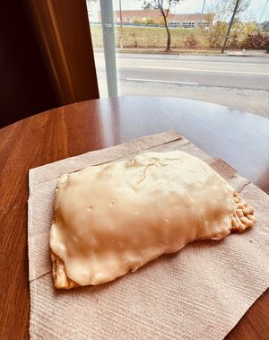 Mango passionfruit pocket tart from Ruthie Roux Bakery. INSANELY delicious!!   at Ruthie Roux Bakery - Pop Up in Dayton