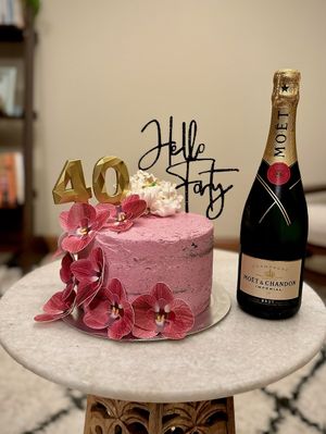 Beautiful custom vegan cake by Ruthie Roux Bakery!   at Ruthie Roux Bakery - Pop Up in Dayton