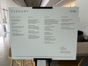 Menu Jan 2025  at Verdant in Costa Mesa