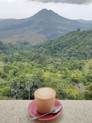 mocca with oat milk at Paperhills in Kintamani