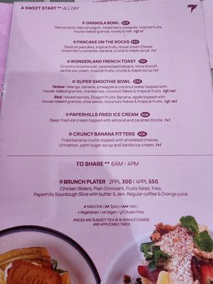 Breakfast Menu - September 2024 at Paperhills in Kintamani