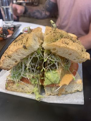 Ultimate Burger & Fries at Peacefood Cafe - Downtown in New York City