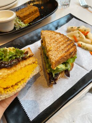 Japanese Pumpkin Sandwich at Peacefood Cafe - Downtown in New York City