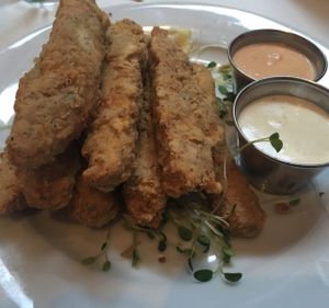 un-chicken basket at Peacefood Cafe - Downtown in New York City