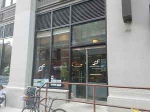 outside at Peacefood Cafe - Downtown in New York City