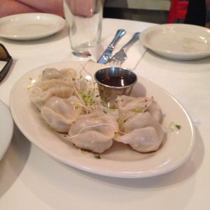 dumplings at Peacefood Cafe - Downtown in New York City