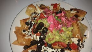 Macho nachos at Peacefood Cafe - Downtown in New York City