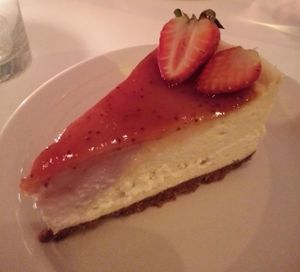 The best cheesecake I have ever eaten, by a mile! at Peacefood Cafe - Downtown in New York City