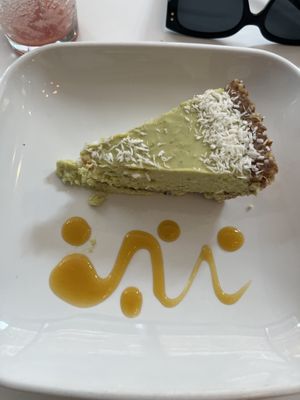 Key lime pie  at Peacefood Cafe - Downtown in New York City