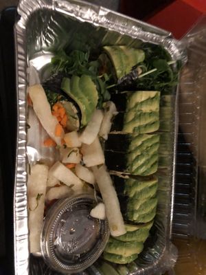 Raw sushi  at Peacefood Cafe - Downtown in New York City