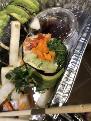 Raw sushi   at Peacefood Cafe - Downtown in New York City