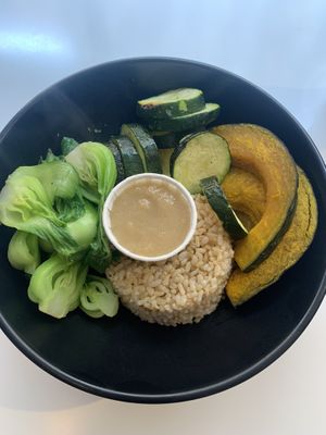 Peacefood bowl - you get to choose 3 veggies and either rice or quinoa   at Peacefood Cafe - Downtown in New York City
