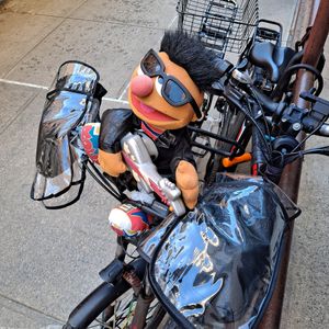Delivery bike at Peacefood Cafe - Downtown in New York City