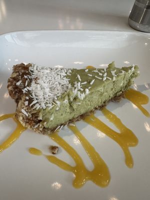 Raw Key Lime Piee  at Peacefood Cafe - Downtown in New York City