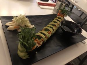 Raw sushi roll   at Peacefood Cafe - Downtown in New York City