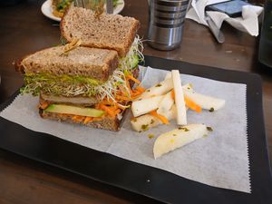 Sandwich at Peacefood Cafe - Downtown in New York City