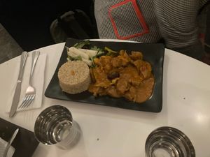 Pom pom mushroom curry at Peacefood Cafe - Downtown in New York City