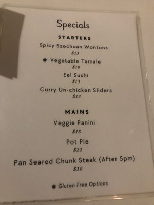 Menu   at Peacefood Cafe - Downtown in New York City