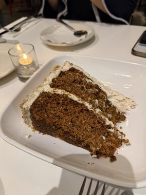 Carrot cake  at Peacefood Cafe - Downtown in New York City