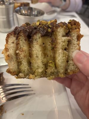 Pistachio choc bun  at Peacefood Cafe - Downtown in New York City
