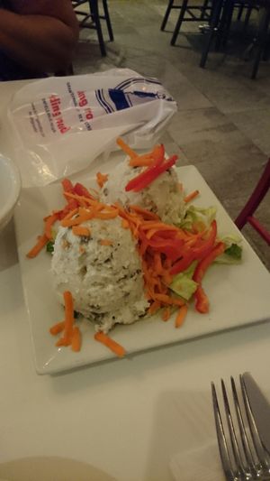 Potato salad  at Peacefood Cafe - Downtown in New York City