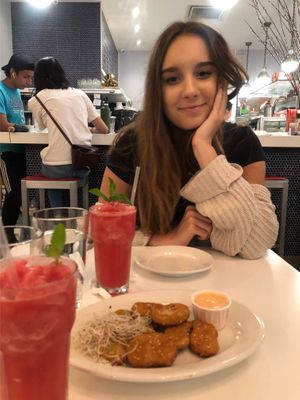 soy nuggets  at Peacefood Cafe - Downtown in New York City