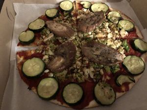 Pizza thing at Peacefood Cafe - Downtown in New York City