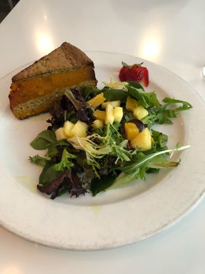 Vegan quiche at Peacefood Cafe - Downtown in New York City