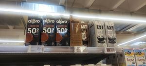 Vegan milk alternatives at CONAD in Albissola Marina