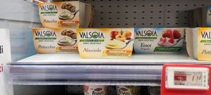 Vegan yoghurts at CONAD in Albissola Marina