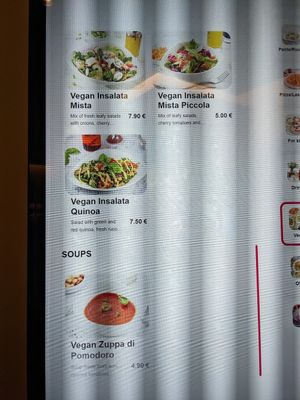 Menu-salads at Vapiano - Foorum in Tallinn
