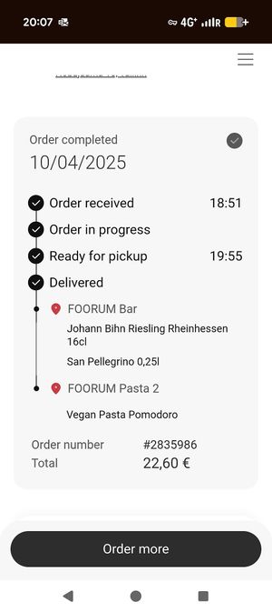  at Vapiano - Foorum in Tallinn