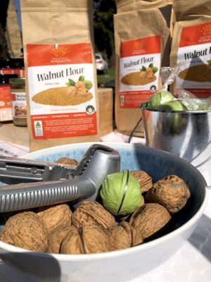 King Valley walnuts  at Beechworth Farmers' Market in Beechworth