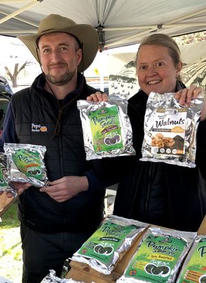 Local growers  at Beechworth Farmers' Market in Beechworth